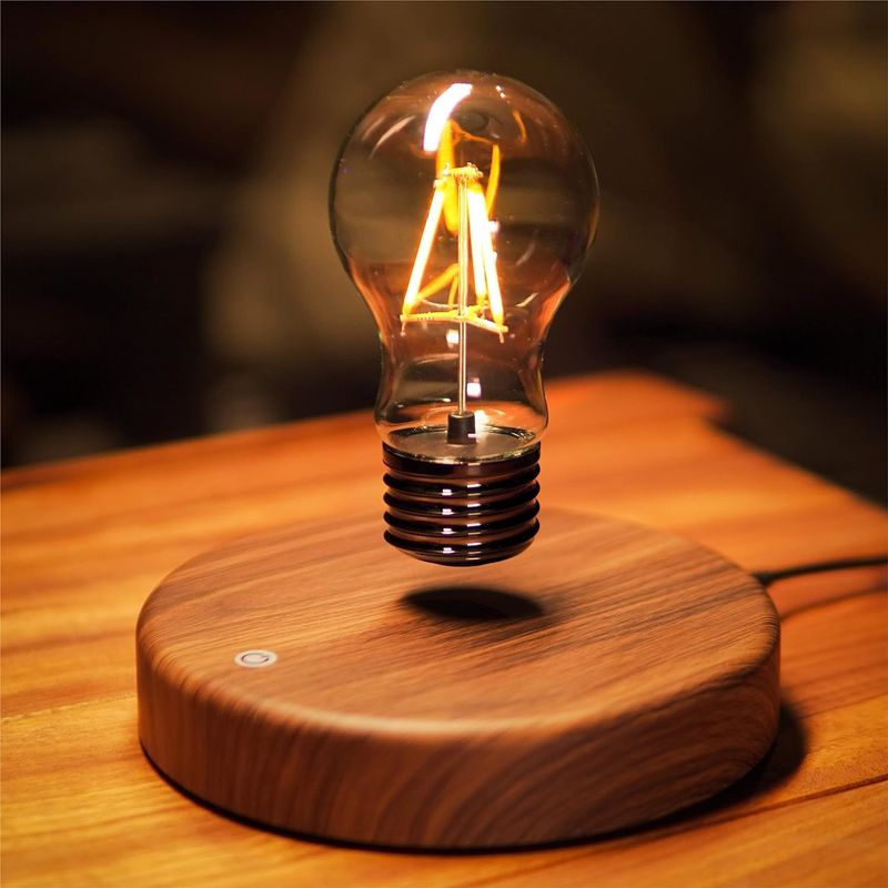 Kamerversiering Burlywood Magnetische levitatielamp Drijvende gloeilamp Desklamp