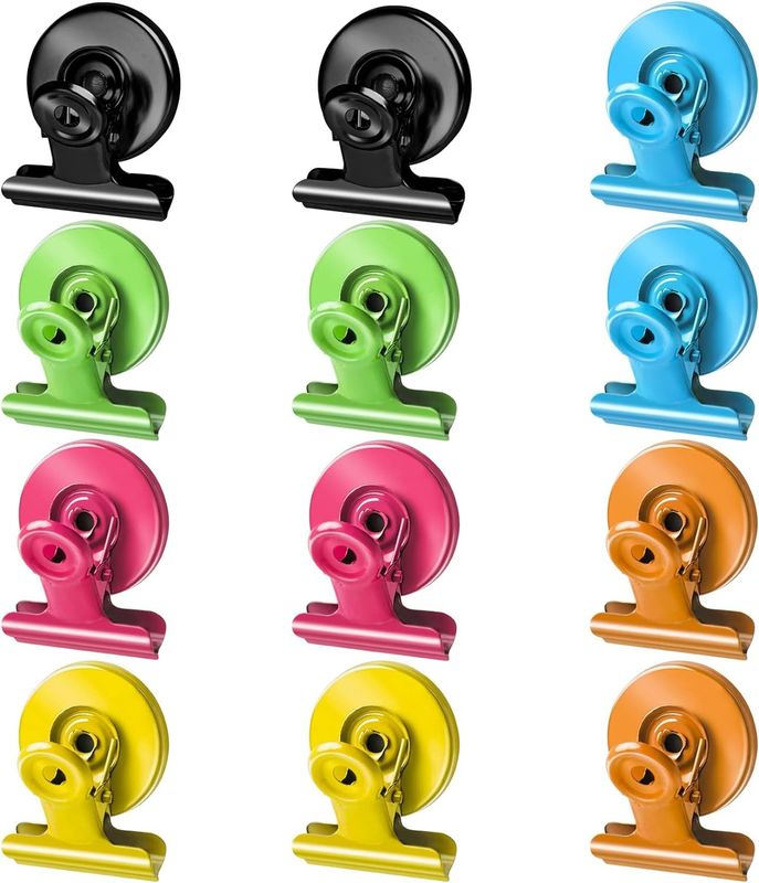 12PCS Zware magnetische clips voor whiteboards Lijst Display papier bevestigingen op onderwijs