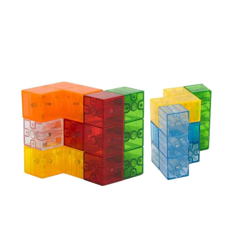 3D Magnetische Rubik's Cube Magnetische Puzzle Cube Set van 7 Multi Forms voor Kinderen