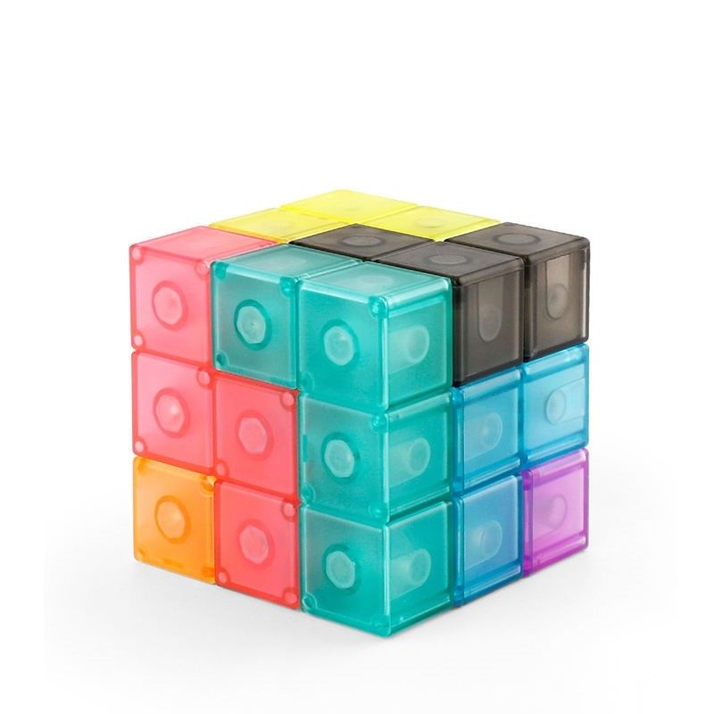 3D Magnetische Rubik's Cube Magnetische Puzzle Cube Set van 7 Multi Forms voor Kinderen
