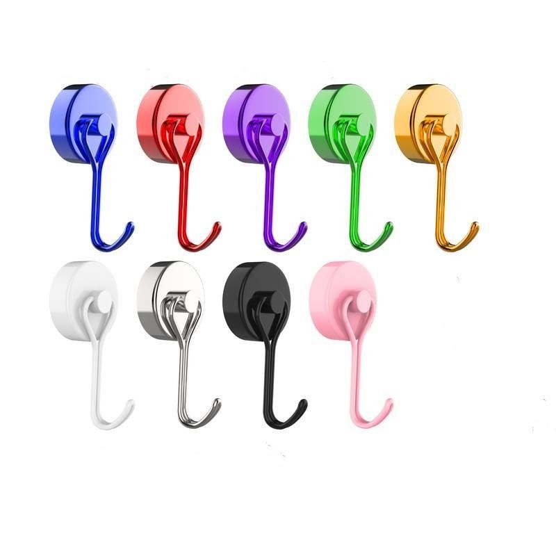 Veelkleurige sterke koelkast magnetische haakjes Multifunctionele magnetische hangers