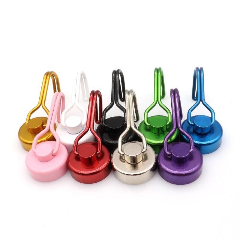 Veelkleurige sterke koelkast magnetische haakjes Multifunctionele magnetische hangers