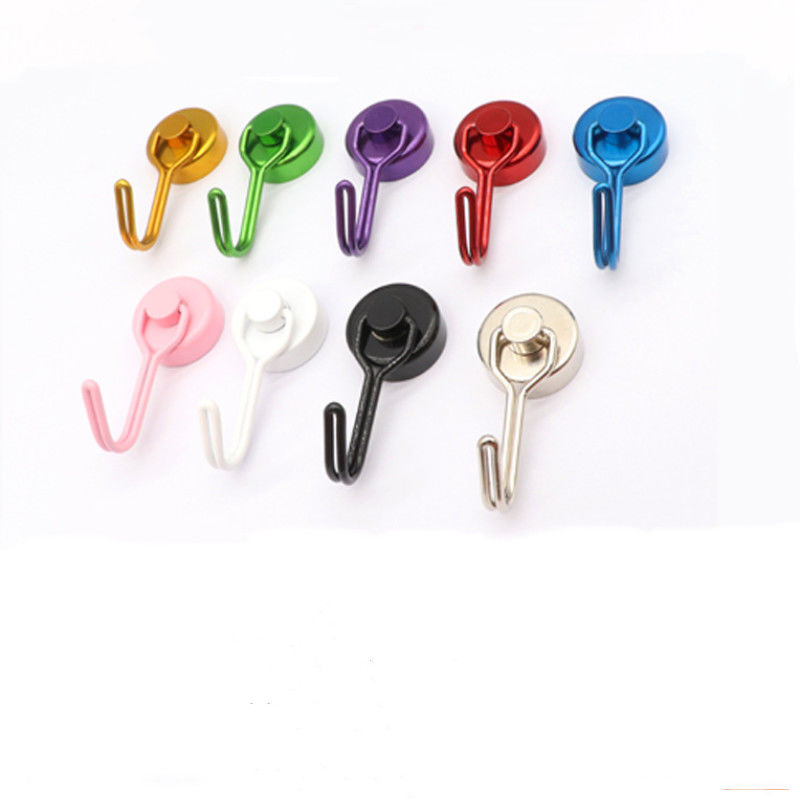 Veelkleurige sterke koelkast magnetische haakjes Multifunctionele magnetische hangers