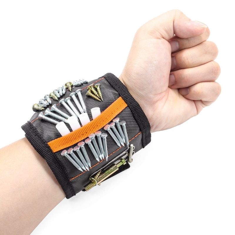 Verstelbare sterke magnetische polsband voor schroeven