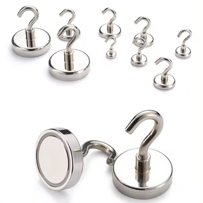 N38-N52 Supersterke magnetische haken Neodymiummagneten Haken Corrosiebescherming