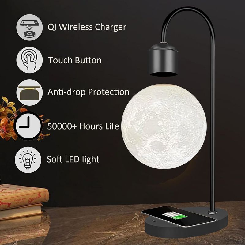 Magnetische zwevende maanlamp nul zwaartekracht drijvend bureau speelgoed voor decoraties cadeautjes
