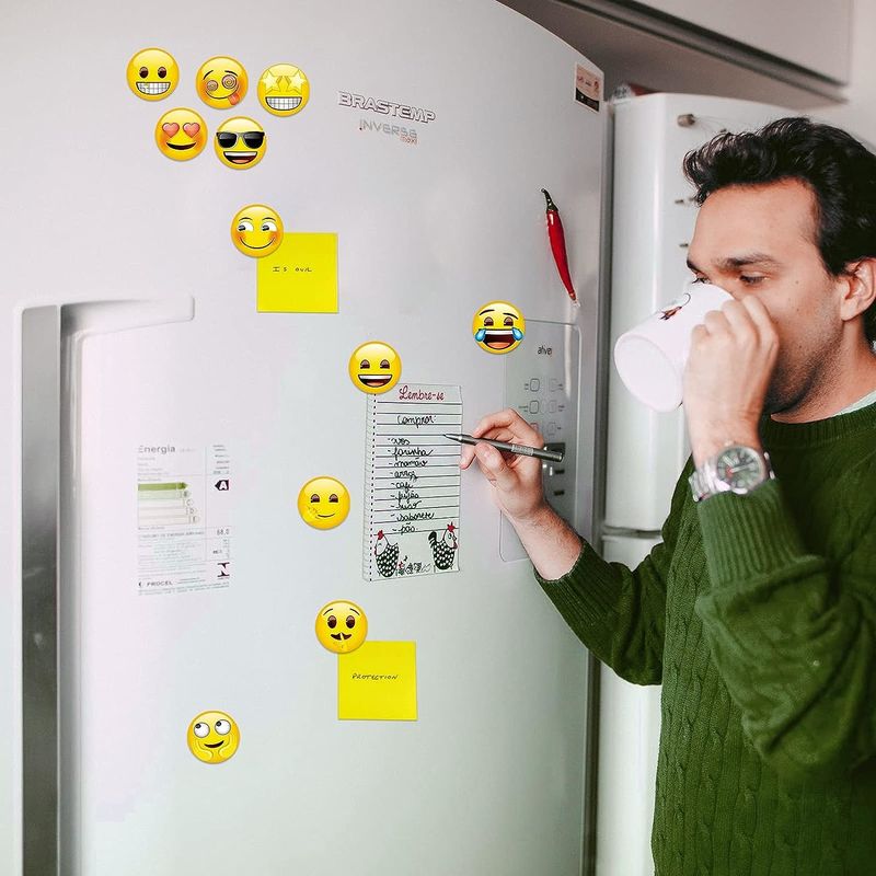 54pcs schattig emoji decoratieve magneten voor koelkast whiteboard magneten