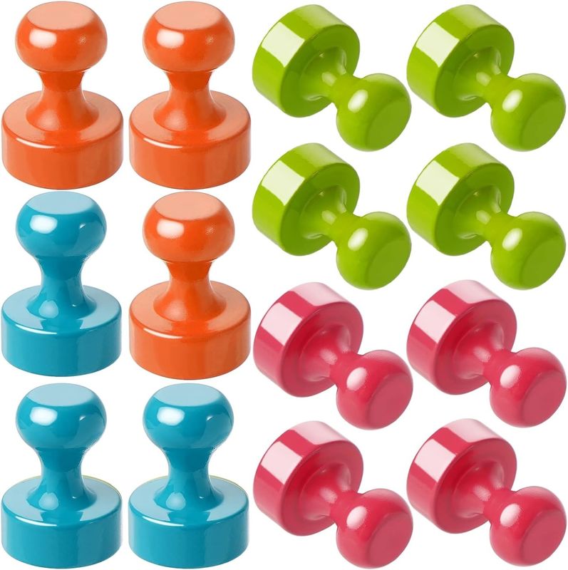 16pcs Multi Color Magnetische Thumbtacks Metalen Koelkast Magneten Voor Klaskamer Keuken Kantoor
