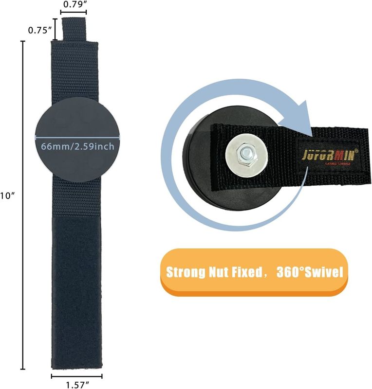 Vertrekbare zware magnetische gereedschapsholder met verlengsnoerband voor garagewerkplaats