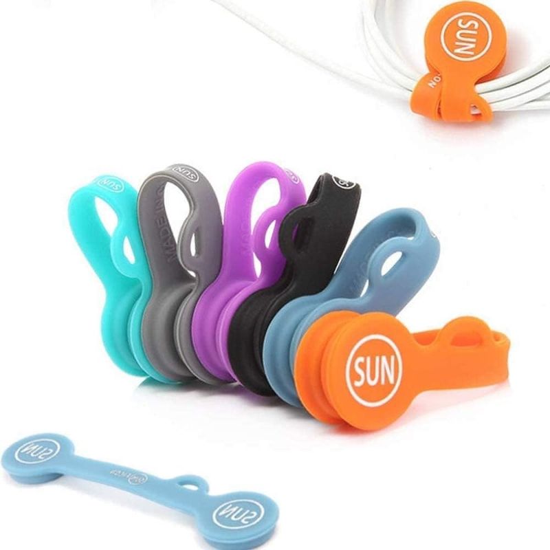 6PCS Magnetische kabel organisator Kleur oortelefoon kabel houder voor Home Office School
