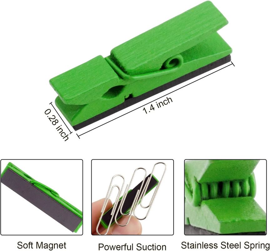 30pcs veelkleurige gepersonaliseerde magnetische clips voor whiteboard onderwijs kantoor koelkast