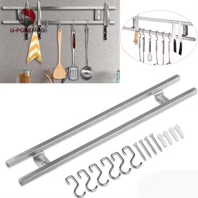 18 inch vierkant buizen roestvrij staal magnetisch meshouder voor muur met haak