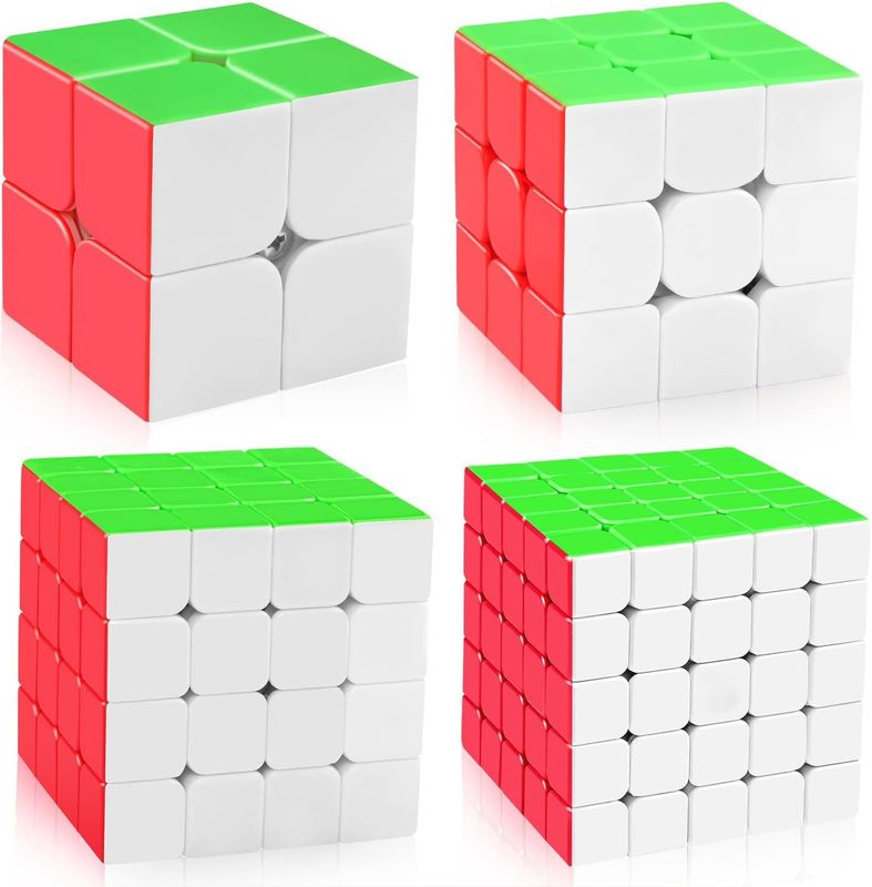 Multicolor Magnetische Rubik's Cube Set met 2x2 3x3 4x4 5x5 Series Voor de huidige collectie