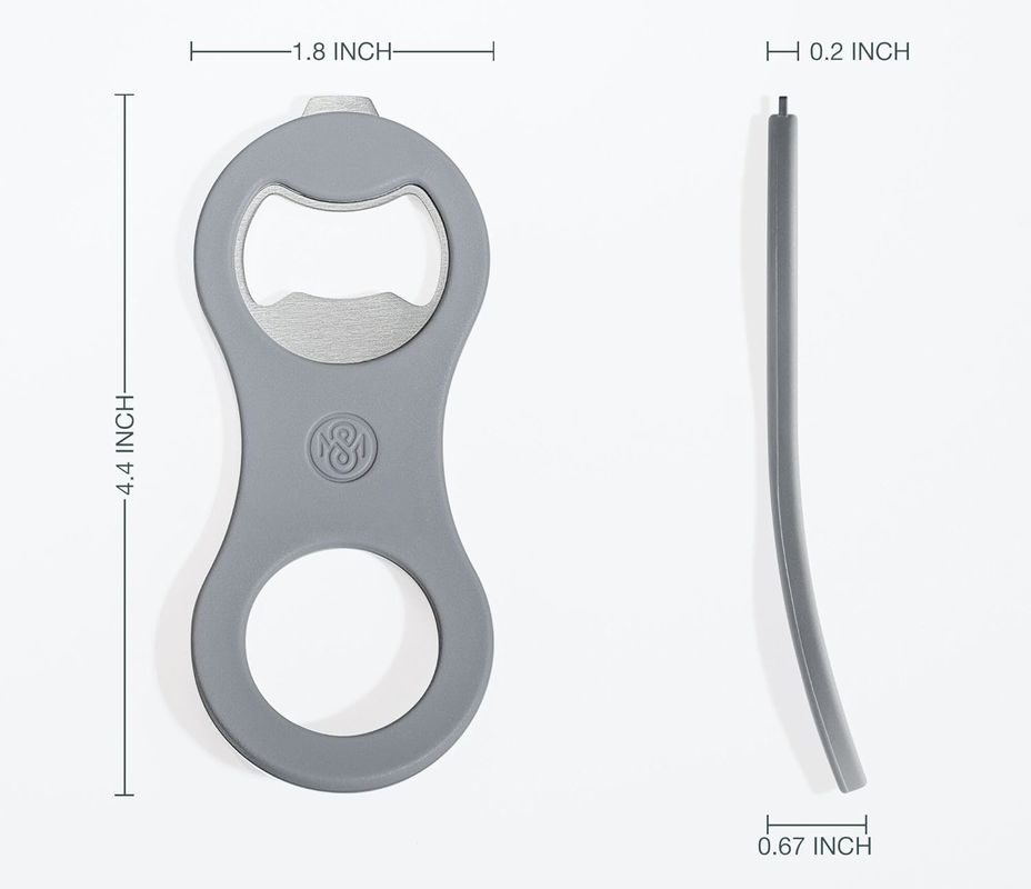 FDA 2 in 1 Magnetische bierflesopener voor koelkast en camper met dopvanger