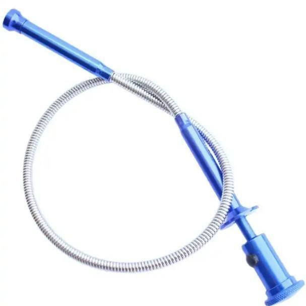 Roestvrij staal Flexibel 2 voet Magnetisch oppakken klauw grijper Tool W / LED-licht op maat voor meerdere toepassingen