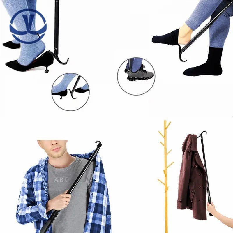 Magnetische uitbreidbare lange handvat schoenhoorn telescopisch opvouwbare schoenhoorn voor senioren mannen vrouwen en kinderen voor laarzen en schoenen