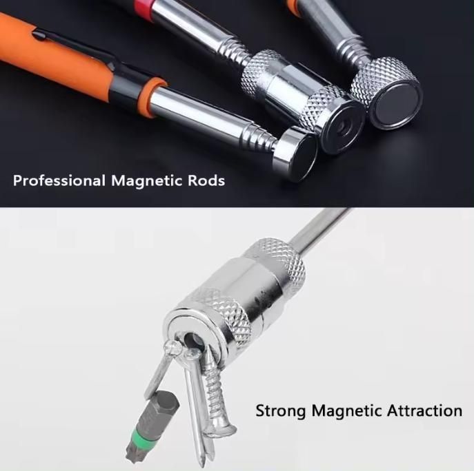 Magnetisch telescopisch ophaalgereedschap met LED-licht en sterke magneet op maat