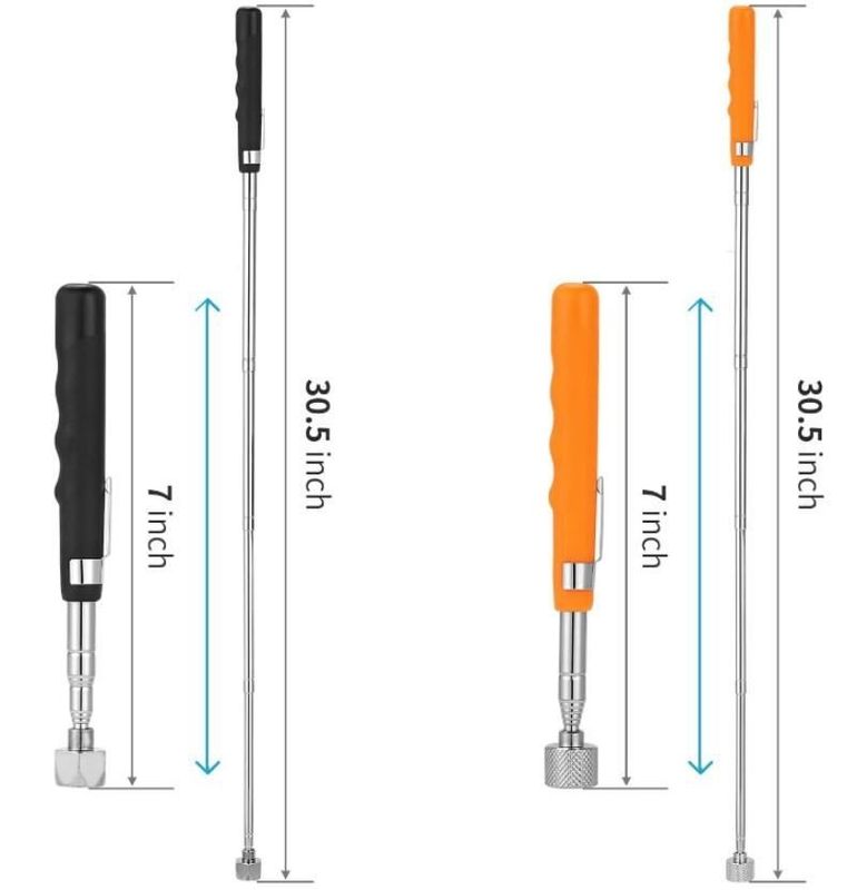 Telescopisch magnetisch opvanggereedschap uitbreidbare pen type roestvrijstalen stok