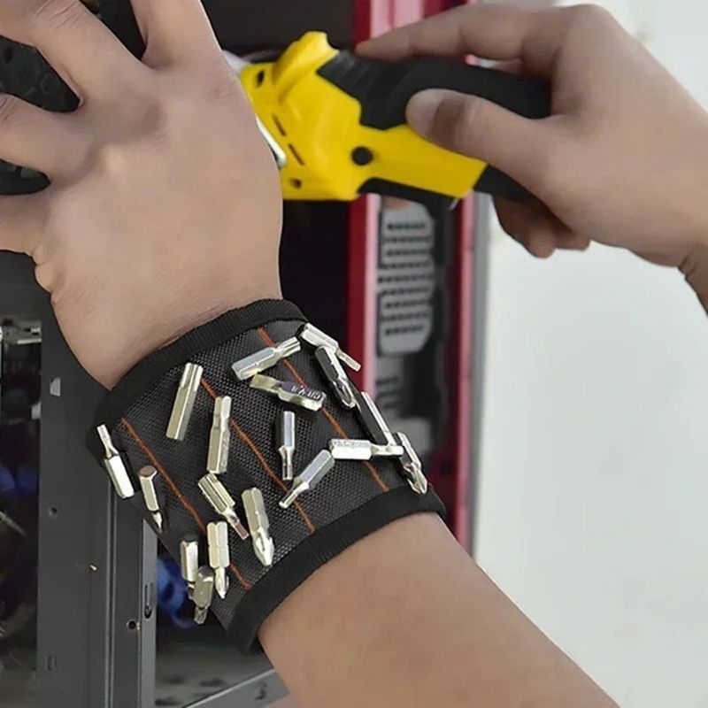 Magnetische polsband met magnetische draagbare gereedschapspak voor het opslaan van gereedschappen
