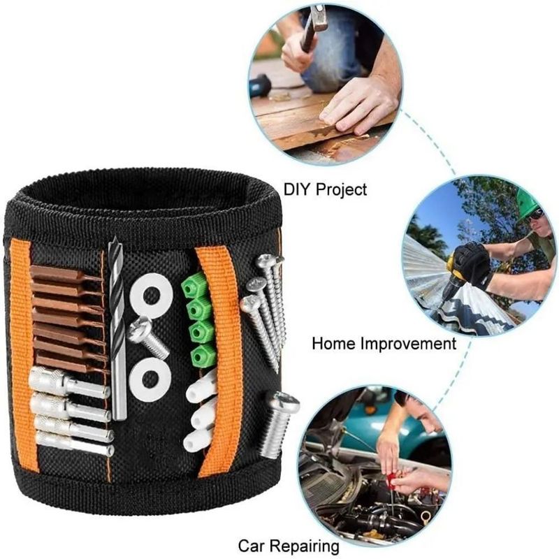 Magnetische polsband met duimband Sterke magneten houden nagels boren Bit Nuts opslag
