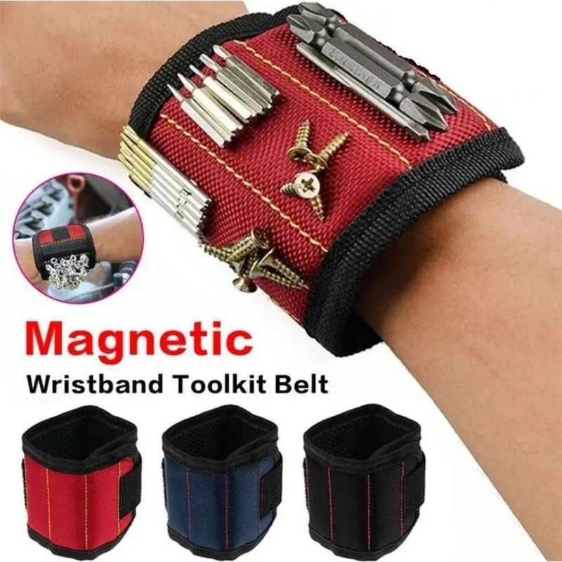Elektricien Verstelbare polsband Sterk magnetisch polsband Draagbare gereedschapspak met op maat gemaakte schroeven Pakket Grootte 5.00cm * 4.00cm * 3.00cm