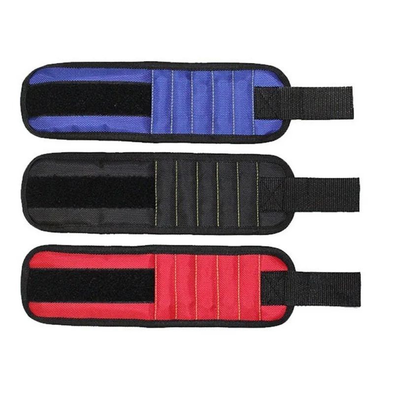 Magnetische polssteunband met sterke magneten voor het vasthouden van schroeven Nagelbandbandsteun