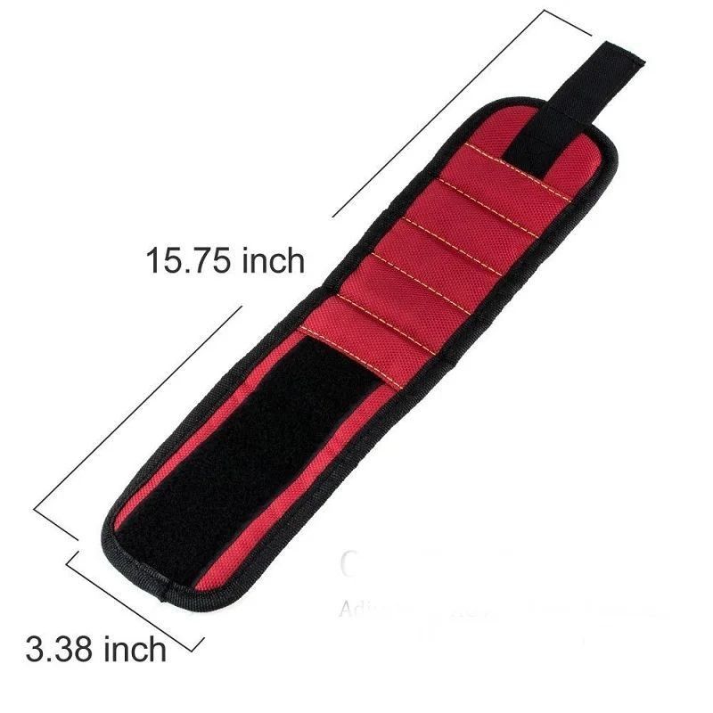 Magnetische polssteunband met sterke magneten voor het vasthouden van schroeven Nagelbandbandsteun