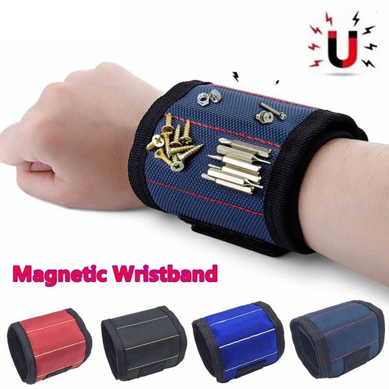 Draagbare magnetische polsband gereedschapskist Sterke magnetische polsband gereedschapsband met telescopisch ophaalgereedschap Houtwerkgereedschap reparatie accessoires