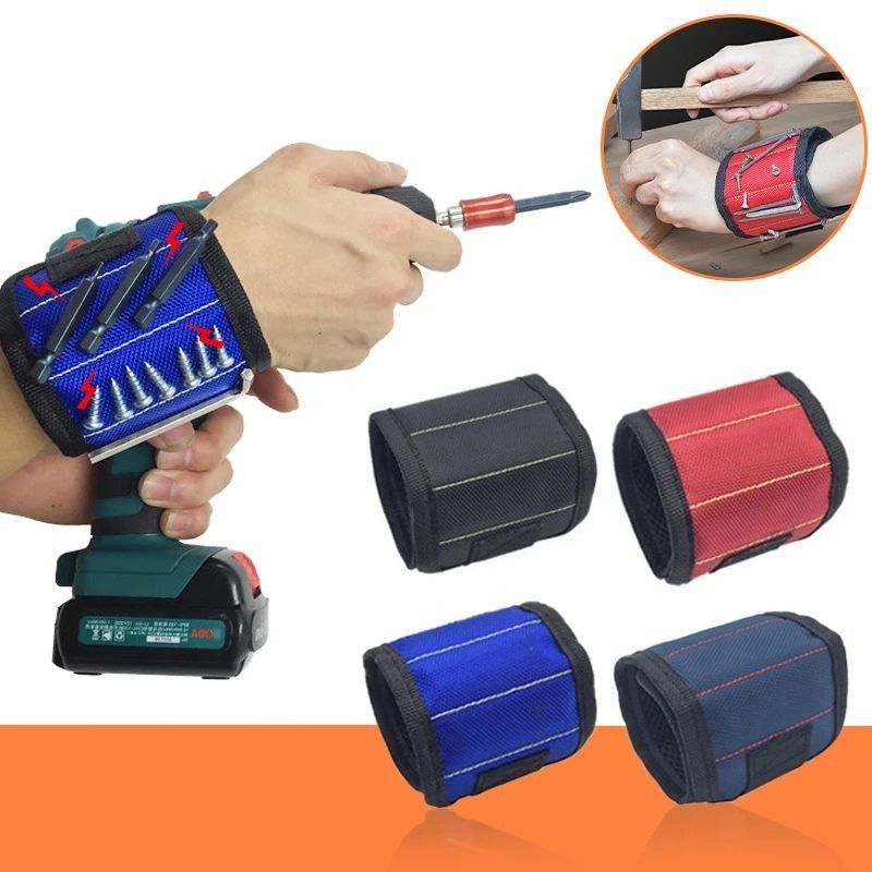 Draagbare magnetische polsband gereedschapskist Sterke magnetische polsband gereedschapsband met telescopisch ophaalgereedschap Houtwerkgereedschap reparatie accessoires