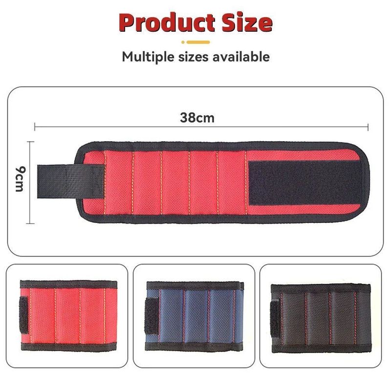 Draagbare magnetische polsband gereedschapskist Sterke magnetische polsband gereedschapsband met telescopisch ophaalgereedschap Houtwerkgereedschap reparatie accessoires