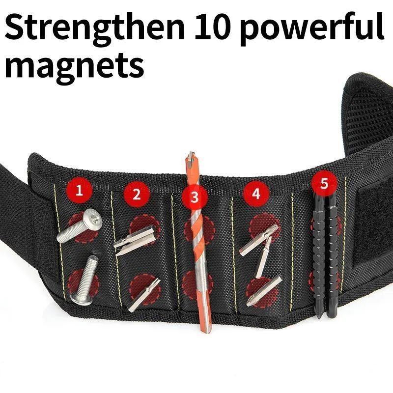 Multifunktioneel Magnetisch polsband Schroefopslagzak Draagbare elektricien polsbewaker Oxford-kleedgereedschap