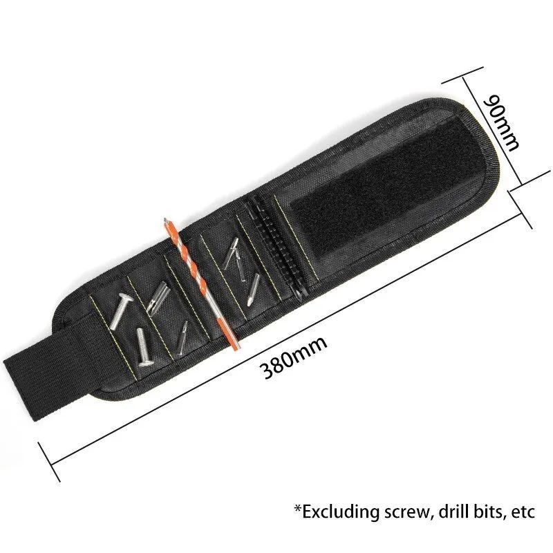 Multifunktioneel Magnetisch polsband Schroefopslagzak Draagbare elektricien polsbewaker Oxford-kleedgereedschap