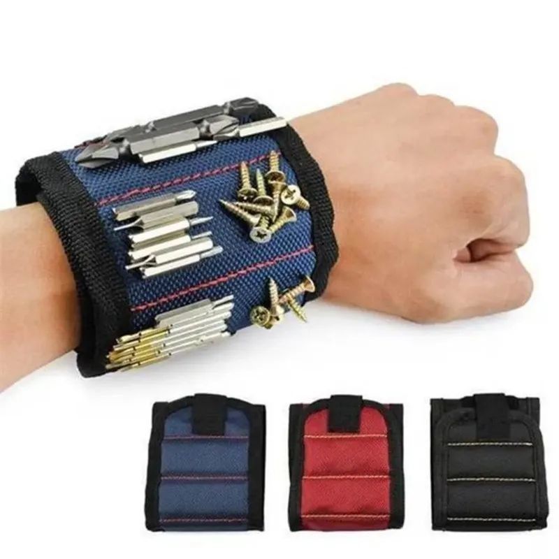 Magnetische polsband Draagbare gereedschapspak Magnet Elektrisch werktuigband Polsband Schroeven Nagels Boorstukken Armband