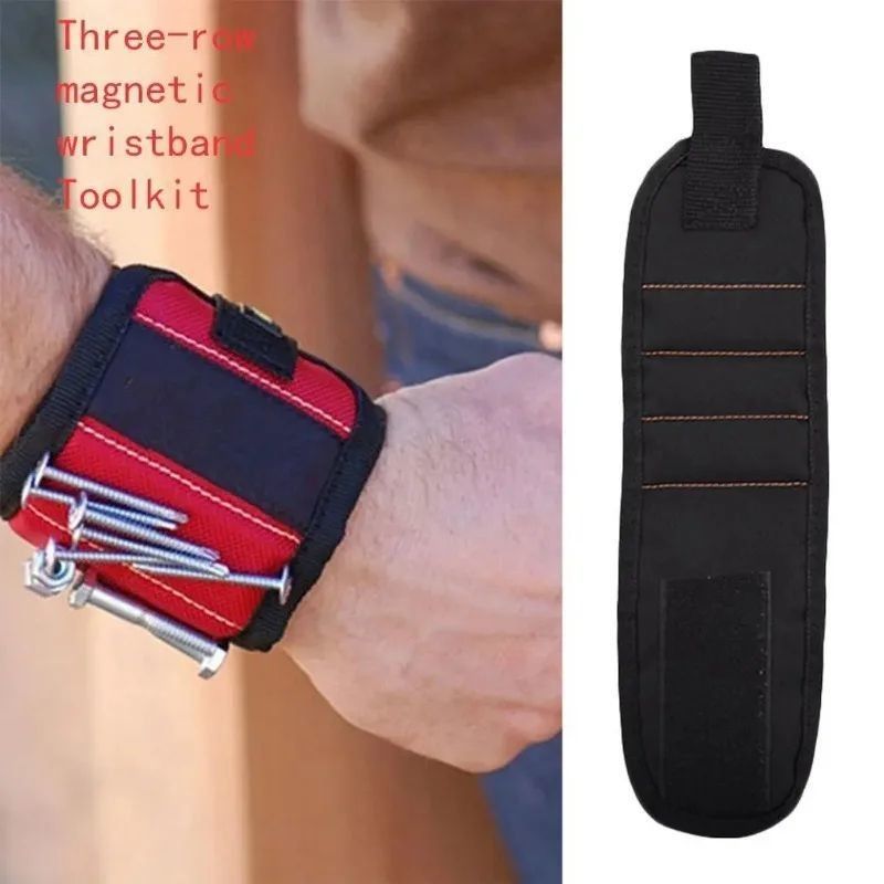 Magnetische polsband Draagbare gereedschapspak Magnet Elektrisch werktuigband Polsband Schroeven Nagels Boorstukken Armband