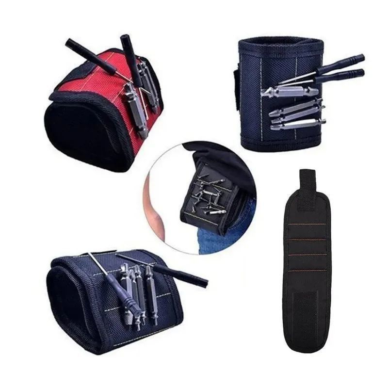 Magnetische polsband Draagbare gereedschapspak Magnet Elektrisch werktuigband Polsband Schroeven Nagels Boorstukken Armband