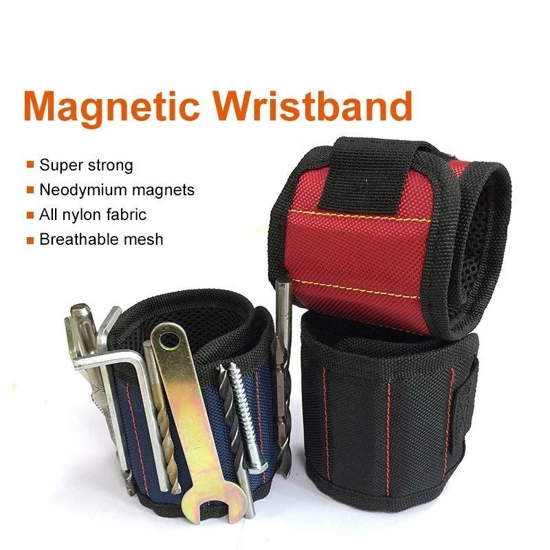 Draagbare gereedschapspak en aangepaste magnetische polsband met sterke magneten voor elektriciens Pakket Brutogewicht 0,300 kg