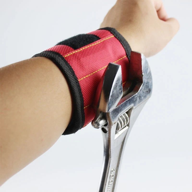 Draagbare gereedschapspak en aangepaste magnetische polsband met sterke magneten voor elektriciens Pakket Brutogewicht 0,300 kg