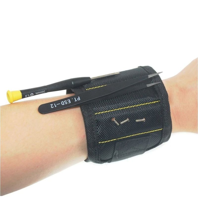 Sterk magnetisch polsband gereedschapspak Oxford stof polsband draagbare schroeven nagels gereedschap