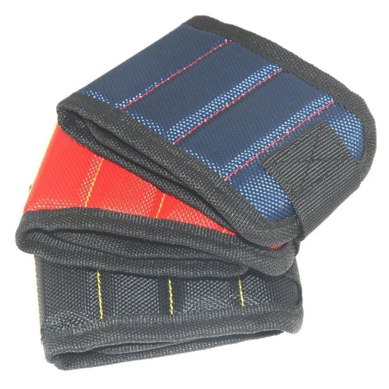 Sterk magnetisch polsband gereedschapspak Oxford stof polsband draagbare schroeven nagels gereedschap