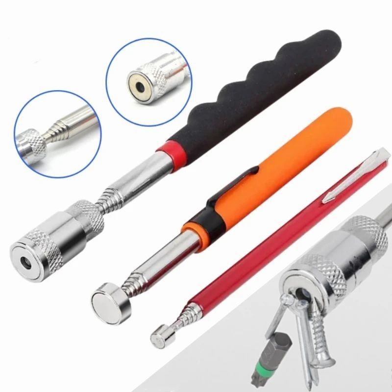 Telescopische magnetische pen met licht draagbaar magnetisch ophaalgereedschap uitbreidbaar lang bereik pengereedschap voor het ophalen van gereedschappen