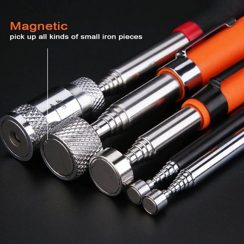 Telescopische magnetische pen met licht draagbaar magnetisch ophaalgereedschap uitbreidbaar lang bereik pengereedschap voor het ophalen van gereedschappen