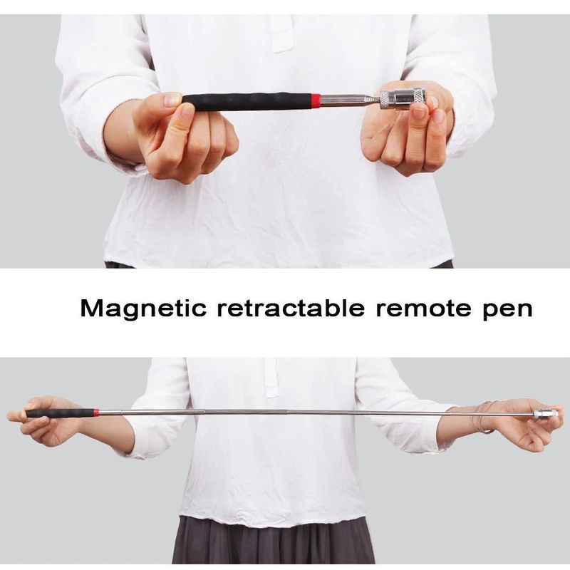 Telescopische magnetische pen met licht draagbaar magnetisch ophaalgereedschap uitbreidbaar lang bereik pengereedschap voor het ophalen van gereedschappen