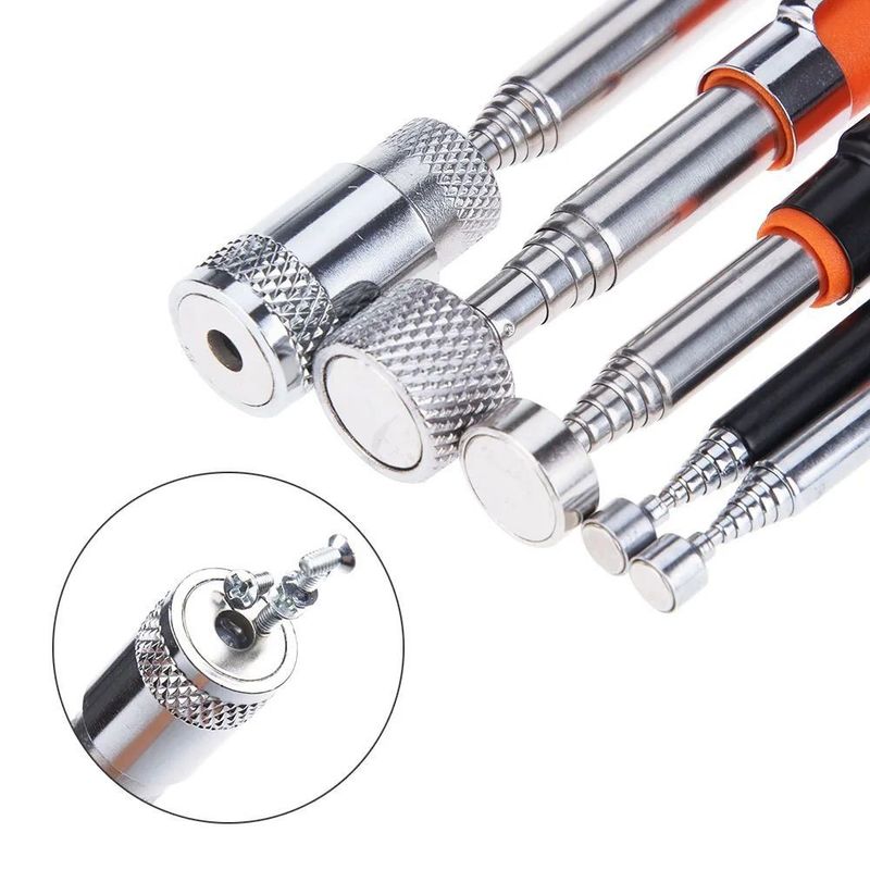 Telescopische magnetische pen met licht draagbaar magnetisch ophaalgereedschap uitbreidbaar lang bereik pengereedschap voor het ophalen van gereedschappen