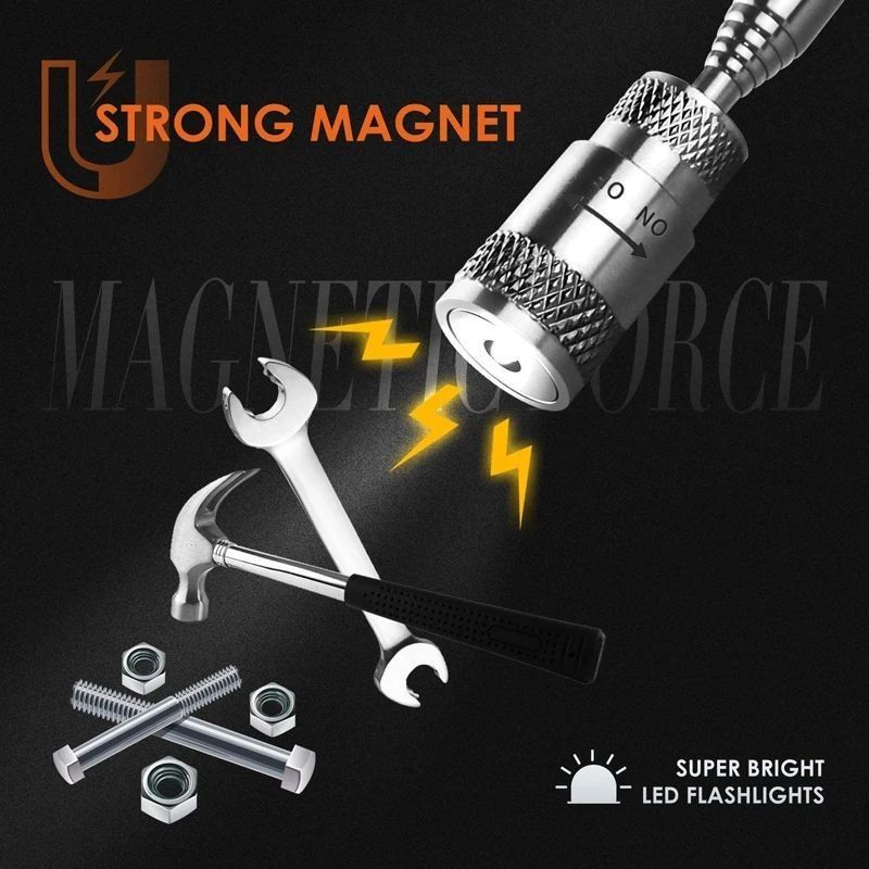 Magnetische telescopische ophaalgereedschappen Grijp LED-licht verstelbaar Uitbreidbare lange afstand pen Handy Tool