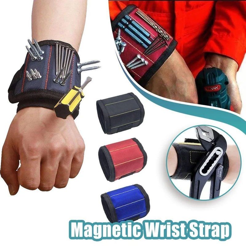 Draagbare magnetische polsband gereedschapskist Sterke magnetische polsband gereedschapsband telescopisch ophaalgereedschap