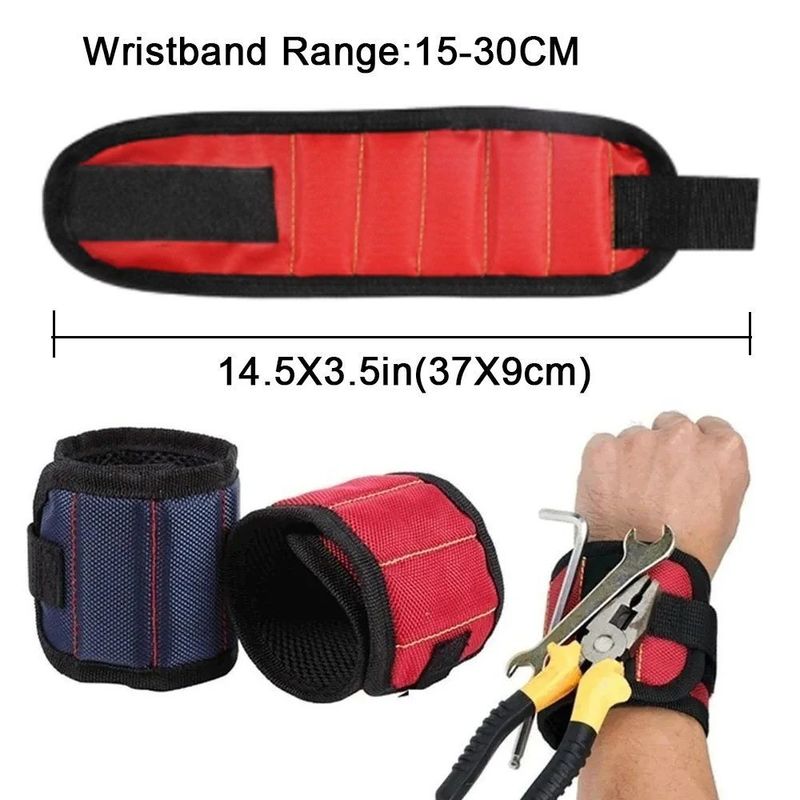 Draagbare magnetische polsband gereedschapskist Sterke magnetische polsband gereedschapsband telescopisch ophaalgereedschap