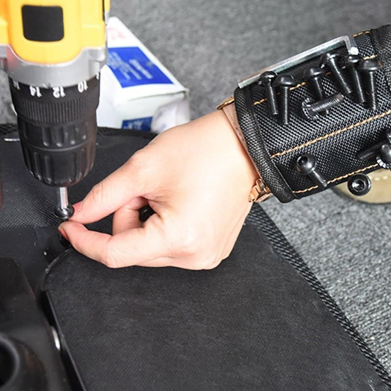Magnetische polsband voor het vasthouden van schroeven, gereedschapsgordelhouder koele gadgets voor het bewaren van spullen