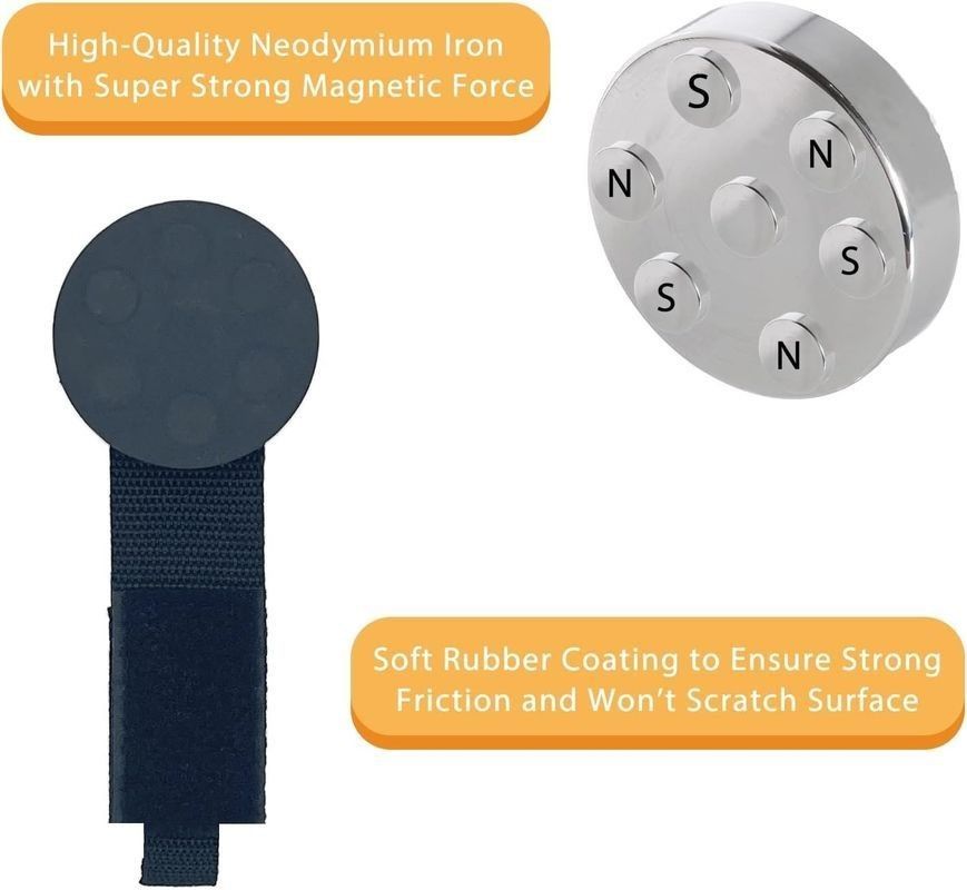 Vertrekbare zware magnetische gereedschapsholder met verlengsnoerband voor garagewerkplaats