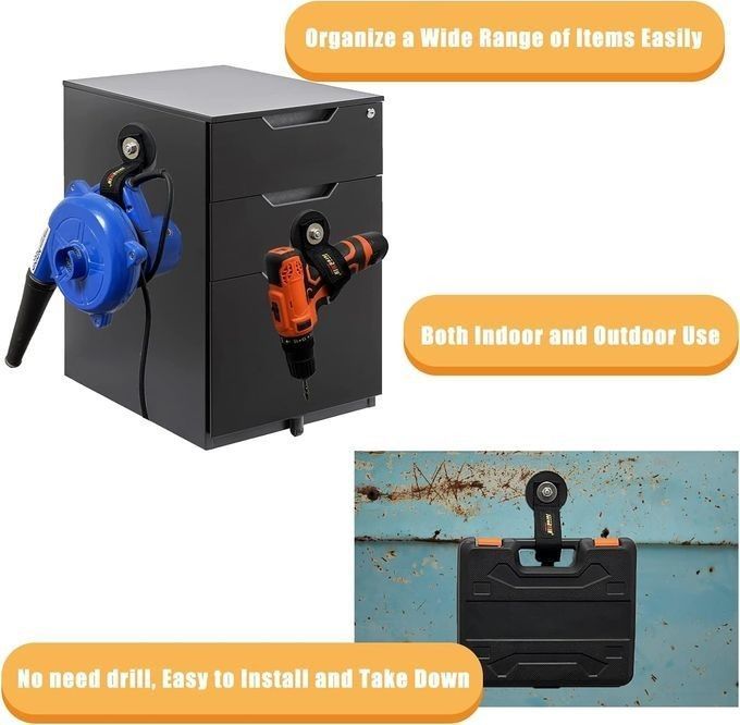 Vertrekbare zware magnetische gereedschapsholder met verlengsnoerband voor garagewerkplaats
