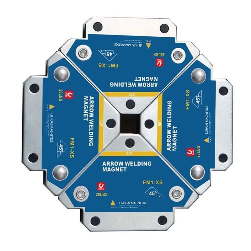 Magnetische lasbevestiger 45° 90° 135° Multi-Angle Magnet Weld Positioner Ferrite Hulp Locator Werktuigen Las Positioner